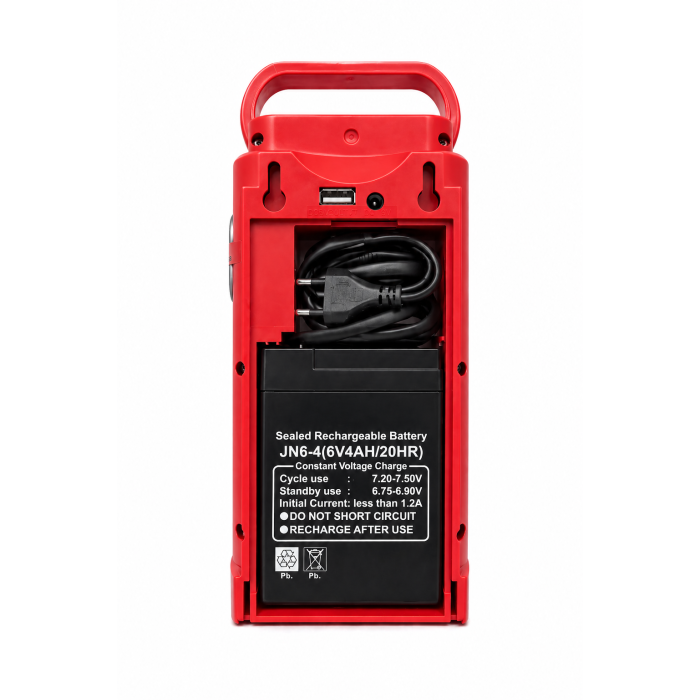 Акумуляторний ліхтар ALMINA MX-2606L 24 LED червоний