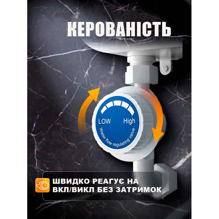 Електричний термостатичний водонагрівач-душ із екраном RX-021